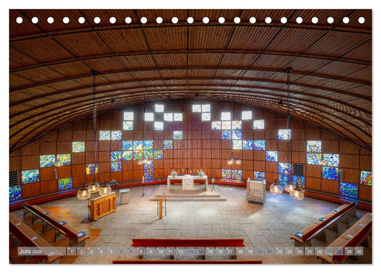 Produktbild: Bremer Kirchen von Innen (Tischkalender 2026 DIN A5 quer), CALVENDO Monatskalender