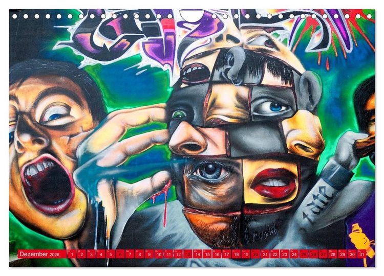 Produktbild: Graffiti ist Kult (Wandkalender 2026 DIN A4 quer), CALVENDO Monatskalender