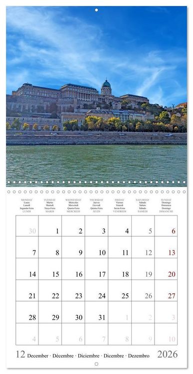 Produktbild: A Journey Through Europe (Wall Calendar 2026 12 &times; 12 Inch) CALVENDO 12 Month Wall Calendar