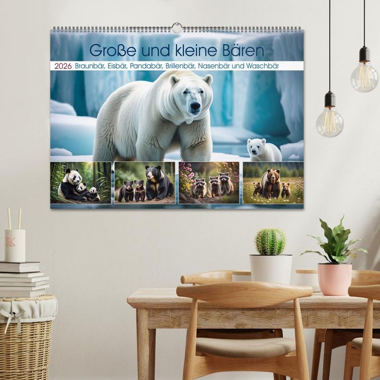 Produktbild: Gro&szlig;e und kleine B&auml;ren (Wandkalender 2026 DIN A2 quer), CALVENDO Monatskalender