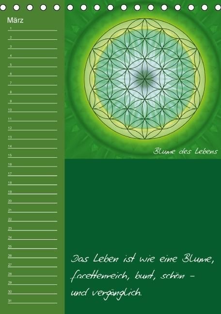 Produktbild: Mandala - Spiegel der Seele / immerw&auml;hrender Geburtstagskalender (Tischkalender immerw&auml;hrend DIN A5 hoch)