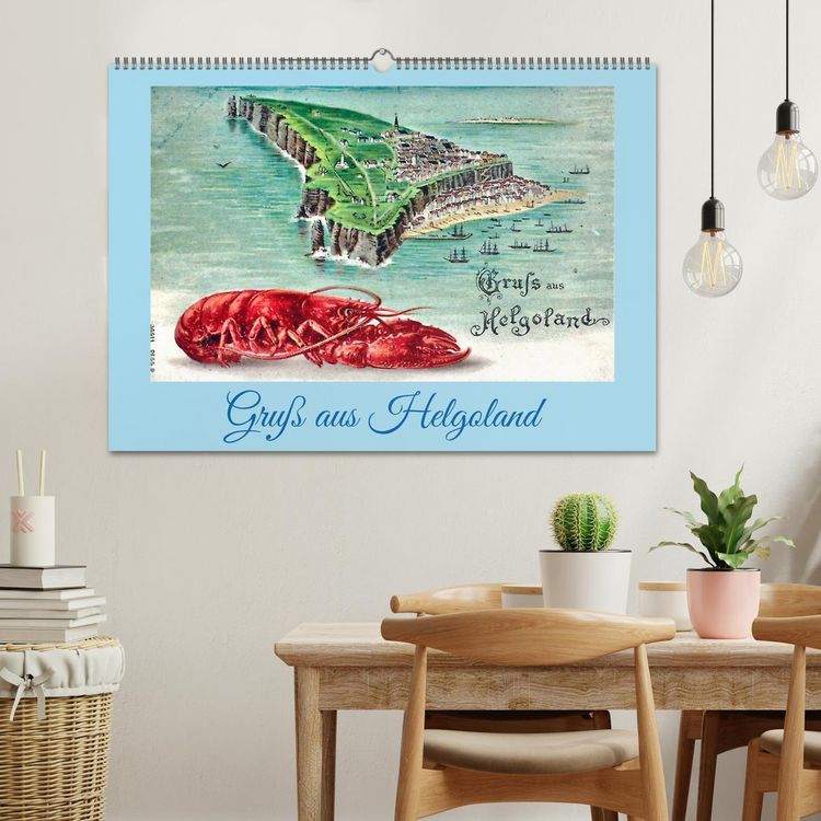 Produktbild: Gru&szlig; aus Helgoland (Wandkalender 2026 DIN A2 quer), CALVENDO Monatskalender