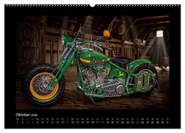 Produktbild: Motorrad-Tr&auml;ume &ndash; Chopper und Custombikes (hochwertiger Premium Wandkalender 2026 DIN A2 quer), Kunstdruck in Hochglanz