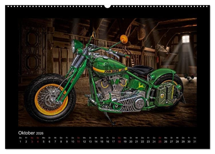 Produktbild: Motorrad-Tr&auml;ume &ndash; Chopper und Custombikes (Wandkalender 2026 DIN A2 quer), CALVENDO Monatskalender