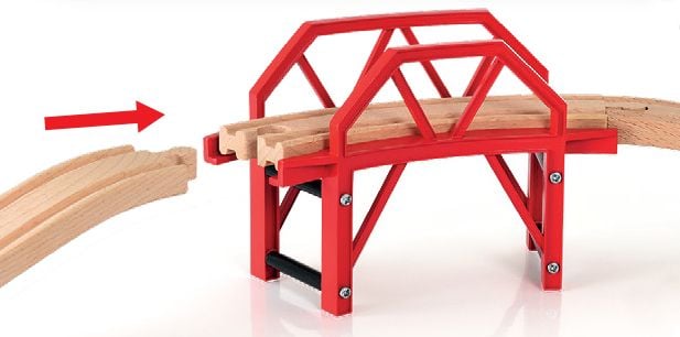Produktbild: BRIO World - Bahnbr&uuml;cke mit Auffahrten