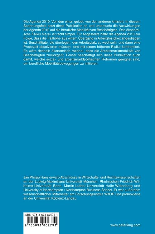 Produktbild: Berufliche Mobilit&auml;tsentscheidungen von Erwerbspersonen im sozial- und arbeitsmarktpolitischen Spannungsfeld