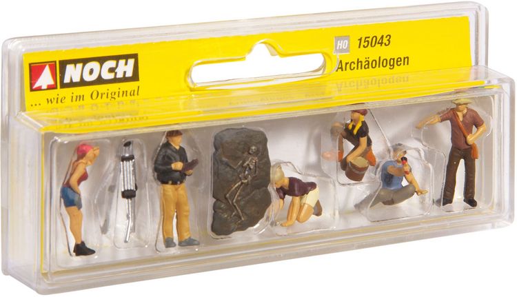 Produktbild: NOCH H0 Arch&auml;ologen 15043 Bemalt, Stehend, Sitzend