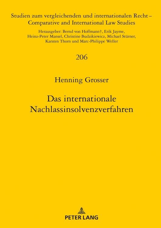 Produktbild: Das internationale Nachlassinsolvenzverfahren