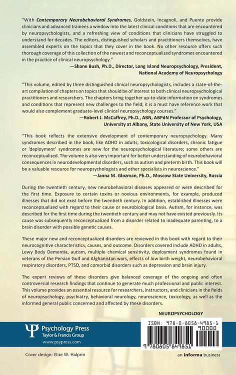 Produktbild: Contemporary Neurobehavioral Syndromes