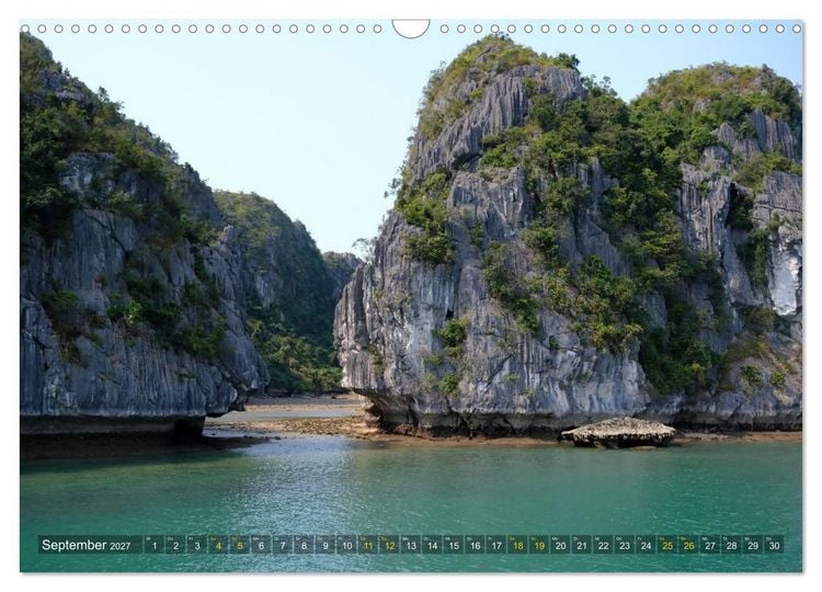 Produktbild: Naturwunder - Halong Bucht (Wandkalender 2027 DIN A3 quer), CALVENDO Monatskalender