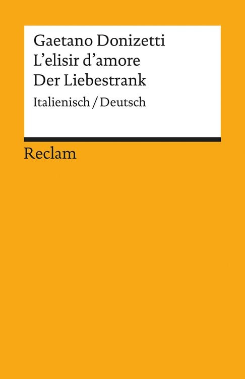 Bild vom Artikel L'elisir d'amore / Der Liebestrank vom Autor Gaetano Donizetti