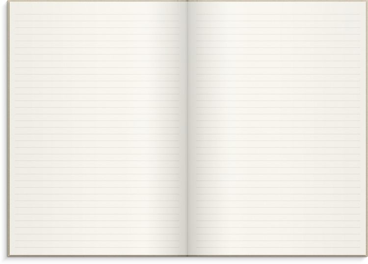 Produktbild: Burde Notizbuch Textil beige liniert A4