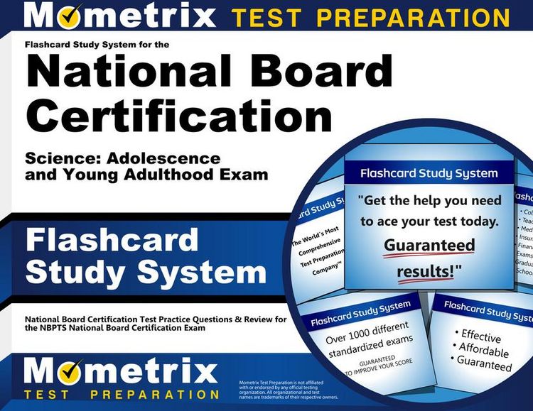 Produktbild: Flashcard Study System for the National Board Certification Science: Adolescence and Young Adulthood Exam
