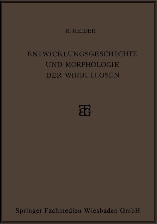 Produktbild: Entwicklungsgeschichte und Morphologie der Wirbellosen