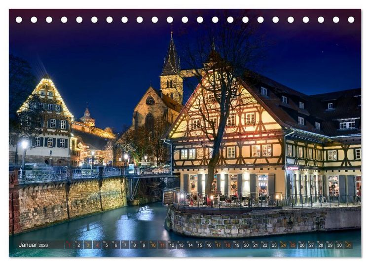 Produktbild: Esslingen am Neckar. Ein- und Ausblicke von Andreas Voigt (Tischkalender 2026 DIN A5 quer), CALVENDO Monatskalender