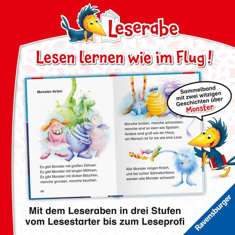 Produktbild: Leserabe Sonderausgaben - Witzige Monstergeschichten