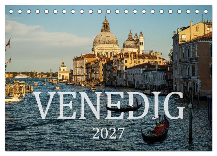 Produktbild: Venedig. Ein Jahr in der Lagunenstadt (Tischkalender 2027 DIN A5 quer), CALVENDO Monatskalender