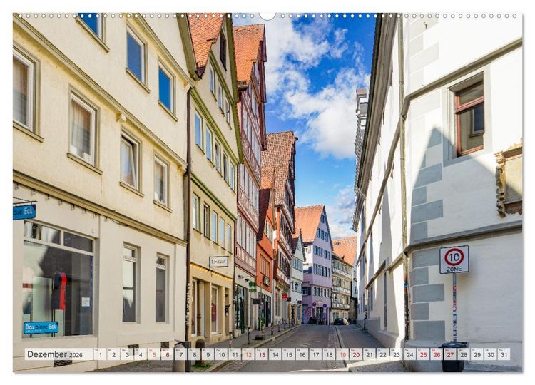 Produktbild: T&uuml;bingen Stadtansichten (hochwertiger Premium Wandkalender 2026 DIN A2 quer), Kunstdruck in Hochglanz