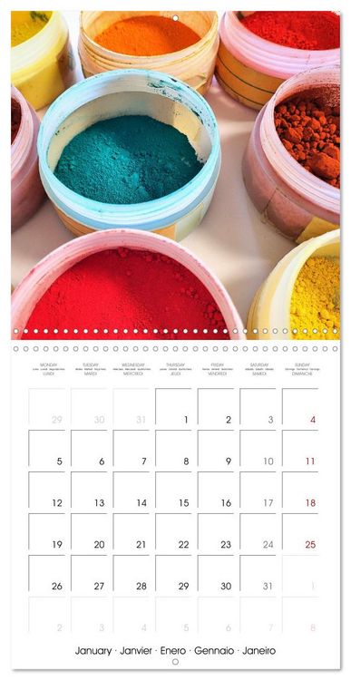 Produktbild: Painting makes you happy - Colourful art material in portrait (Wall Calendar 2026 12 &times; 12 Inch) CALVENDO 12 Month Wall Calendar