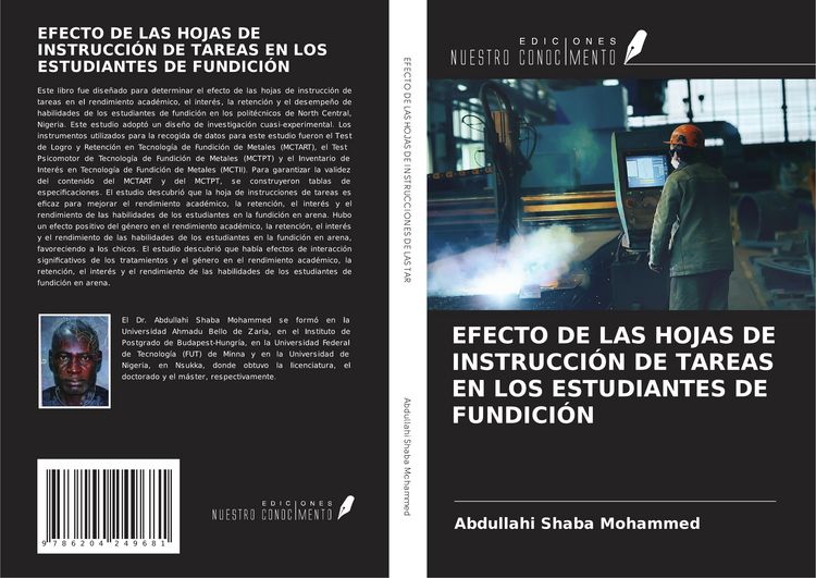 Produktbild: Efecto De Las Hojas De Instrucci&oacute;n De Tareas En Los Estudiantes De Fundici&oacute;n