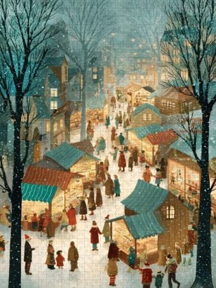 Produktbild: CALVENDO Puzzle Ein Motiv aus dem Kalender "Folk Art Seasons" | 1000 Teile Lege-Gr&ouml;&szlig;e 64x48cm Foto-Puzzle f&uuml;r gl&uuml;ckliche Stunden