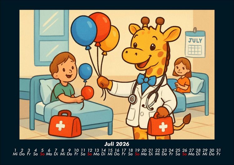 Produktbild: Nala entdeckt ihren Beruf als &Auml;rztin 2026 Fotokalender DIN A4