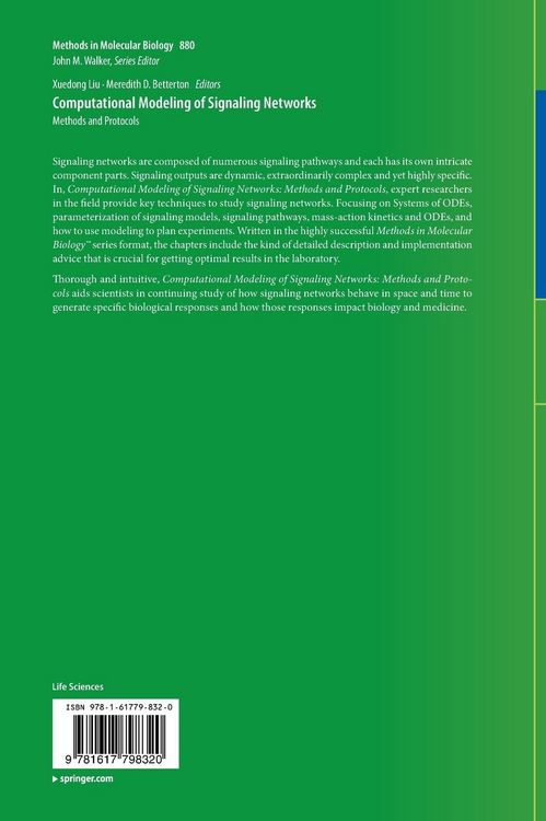 Produktbild: Computational Modeling of Signaling Networks