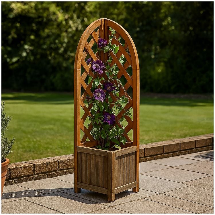 holzverkleidung blumenkasten Schwarzer Pflanzkasten CUBY 40 x 40 x 40 cm main image 0