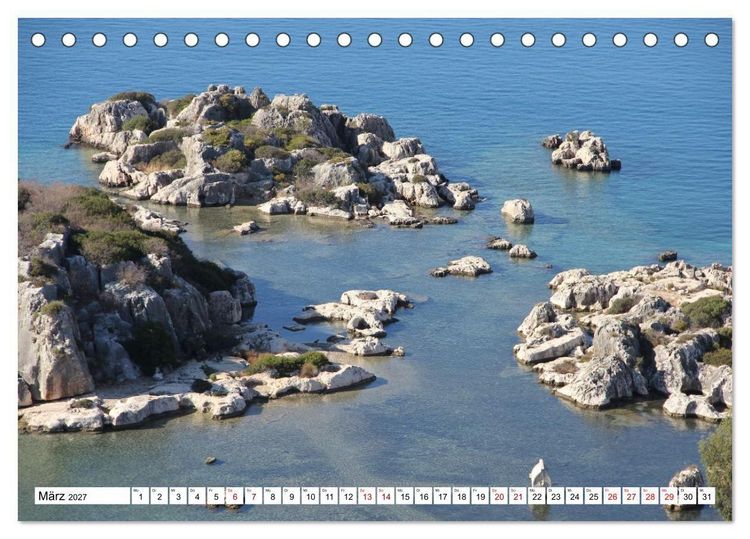 Produktbild: Lykien. T&uuml;rkische S&uuml;dk&uuml;ste zwischen Kalkan und Kemer (Tischkalender 2027 DIN A5 quer), CALVENDO Monatskalender