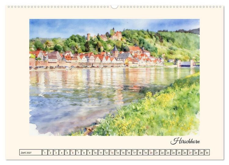 Produktbild: Erholung im Odenwald (Wandkalender 2027 DIN A2 quer), CALVENDO Monatskalender