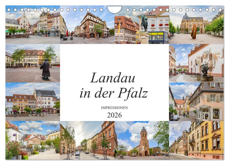 Produktbild: Landau in der Pfalz Impressionen (Wandkalender 2026 DIN A4 quer), CALVENDO Monatskalender
