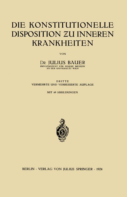 Produktbild: Die Konstitutionelle Disposition ƶu inneren Krankheiten