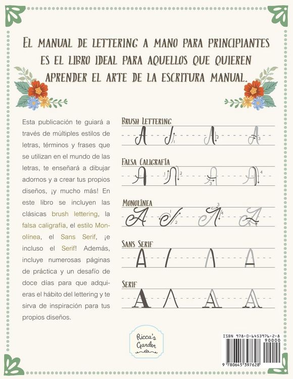 Produktbild: Manual de lettering a mano para principiantes