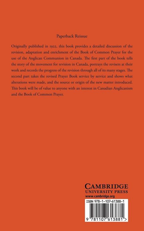 Produktbild: The Story of the Canadian Revision of the Prayer Book