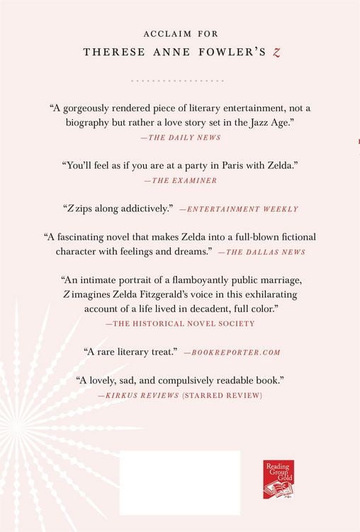 Produktbild: Z: A Novel of Zelda Fitzgerald