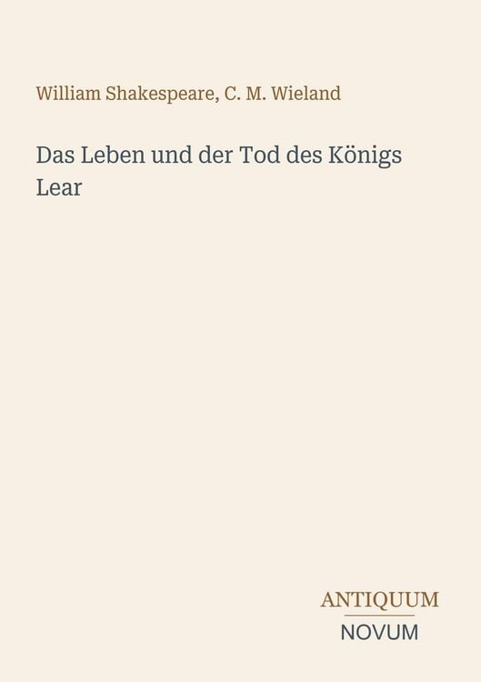 Produktbild: Das Leben und der Tod des K&ouml;nigs Lear