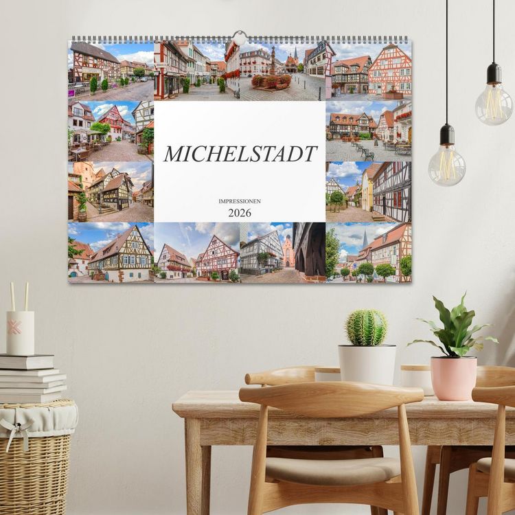 Produktbild: Michelstadt Impressionen (Wandkalender 2026 DIN A2 quer), CALVENDO Monatskalender