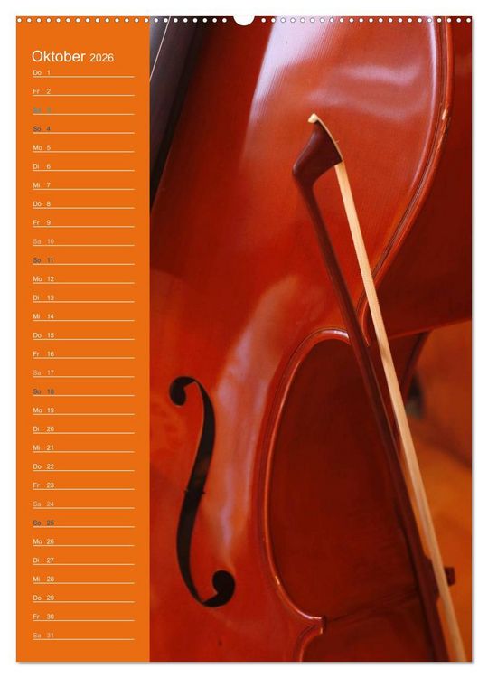 Produktbild: Geliebtes Cello (hochwertiger Premium Wandkalender 2026 DIN A2 hoch), Kunstdruck in Hochglanz