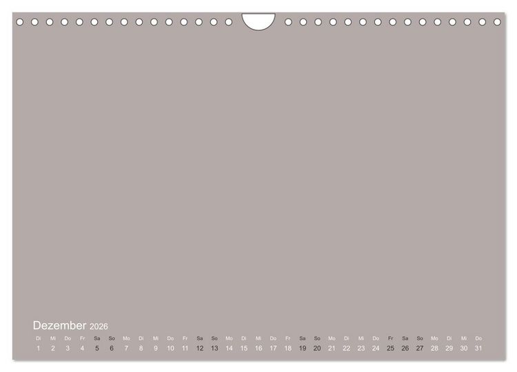 Produktbild: DIY Bastel-Kalender -Erdige Pastell Farben- Zum Selbstgestalten (Wandkalender 2026 DIN A4 quer), CALVENDO Monatskalender