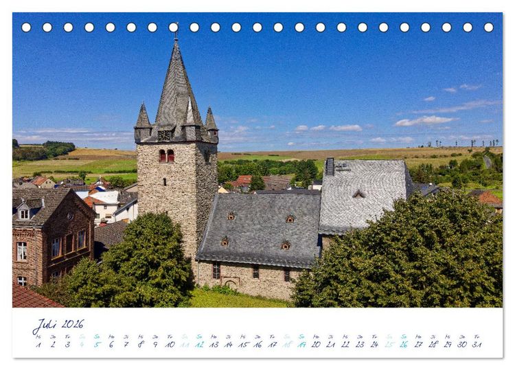 Produktbild: Taunus, deine Kirchen (Tischkalender 2026 DIN A5 quer), CALVENDO Monatskalender