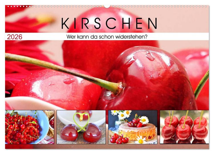 Produktbild: Kirschen. Wer kann da schon widerstehen? (Wandkalender 2026 DIN A2 quer), CALVENDO Monatskalender