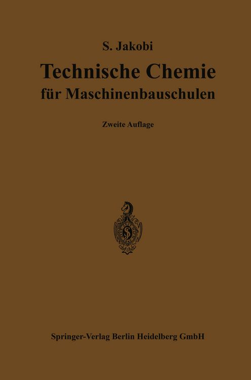 Produktbild: Technische Chemie f&uuml;r Maschinenbauschulen