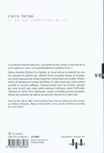 Produktbild: Ce qui est nomm&eacute; reste en vie