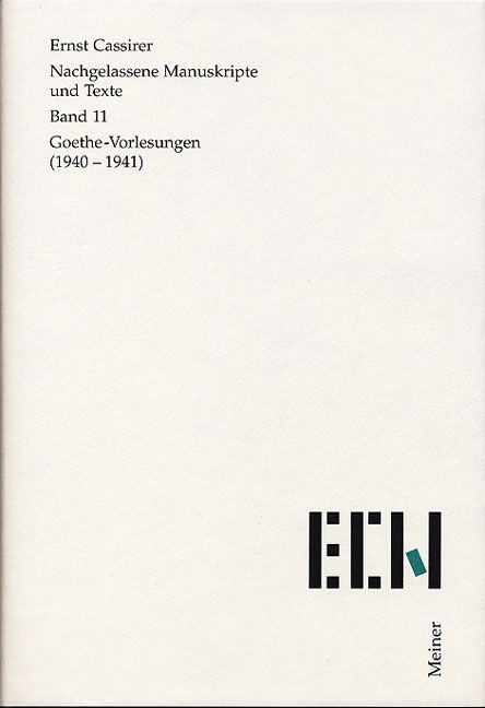 Produktbild: Goethe Vorlesungen (1940&ndash;1941)