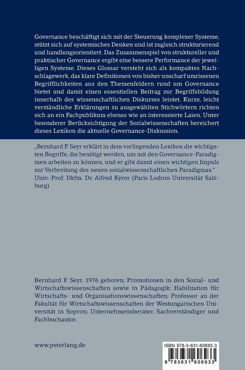 Produktbild: Governance von A bis Z