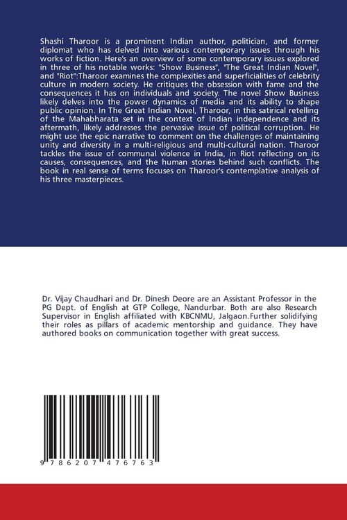 Produktbild: Shashi Tharoo'r Contemplation on Contemporary Issues