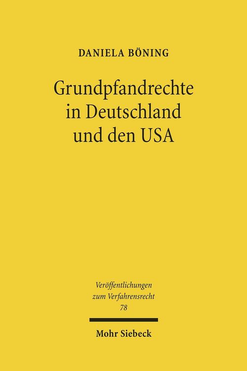 Produktbild: Grundpfandrechte in Deutschland und den USA