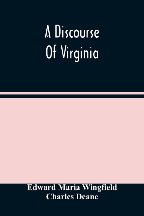 Produktbild: A Discourse Of Virginia