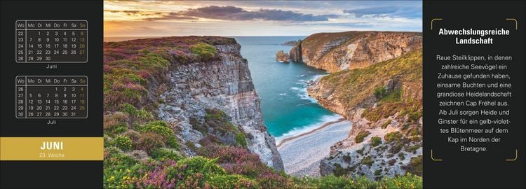 Produktbild: Naturparadiese Premium-Tischplaner 2027 - Wochenkalender mit 53 Fotografien
