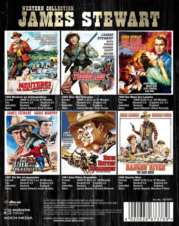 Produktbild: James Stewart - Western Box [6 BRs]